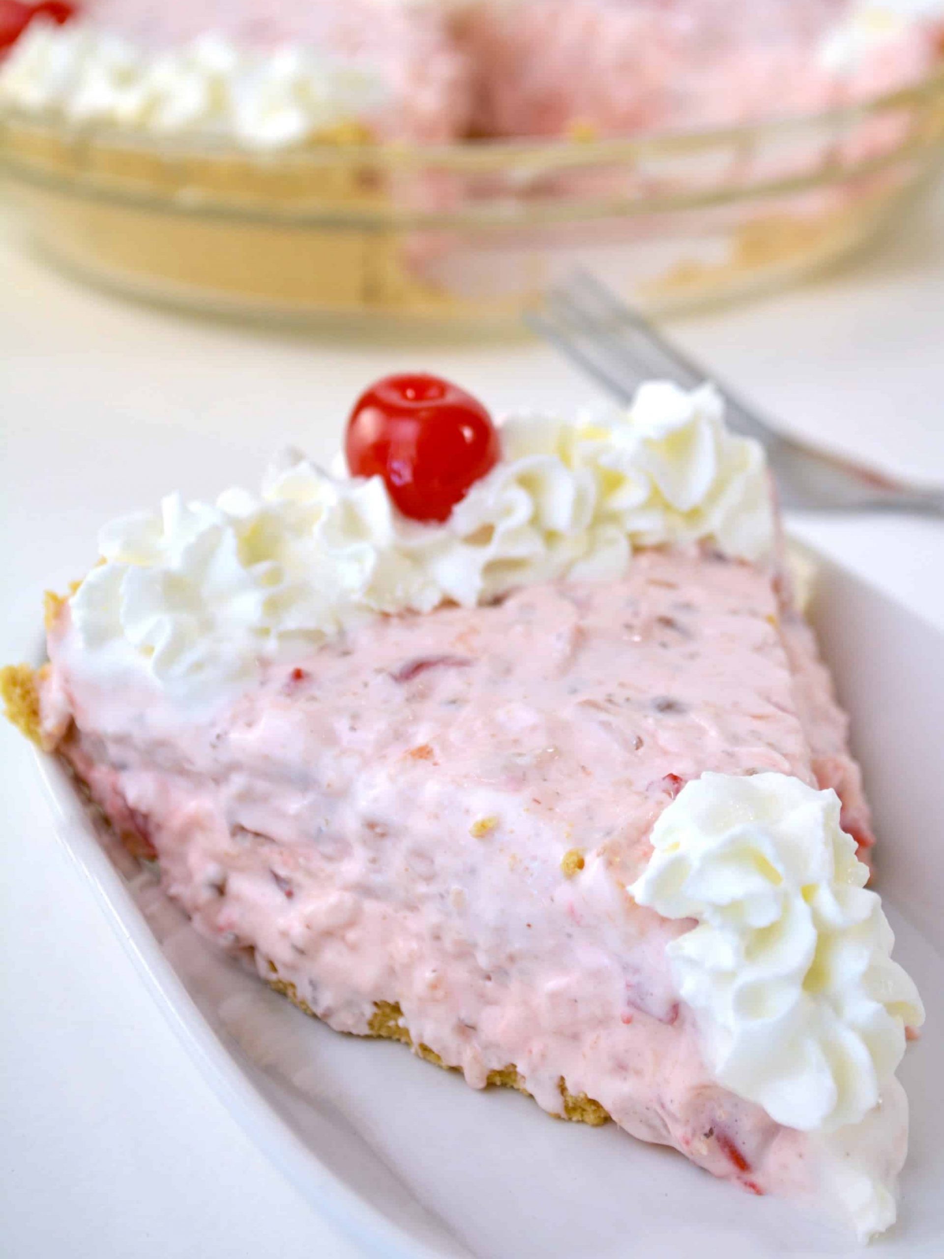slice of pie on plate
