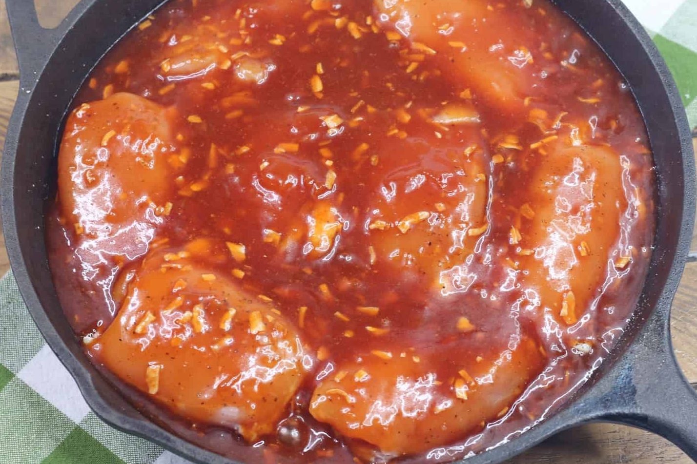 Coat with the dressing.