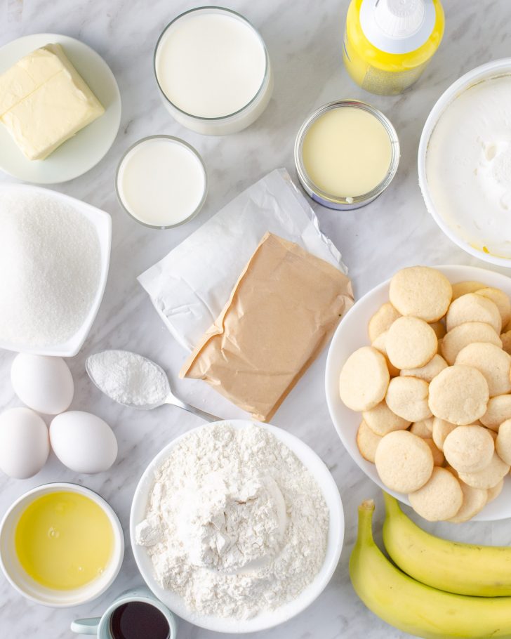 Banana Pudding Cake ingredients
