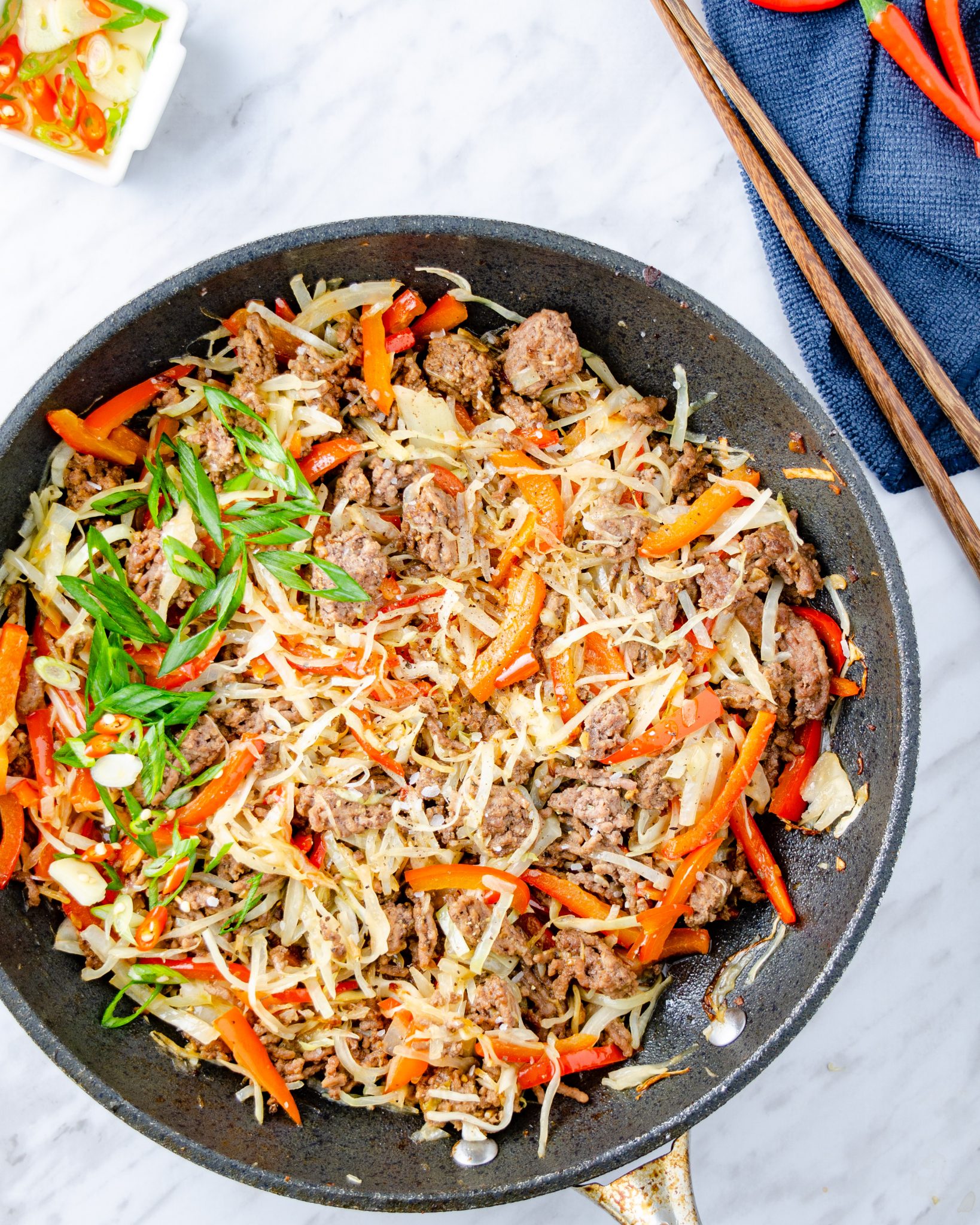 Black Pepper Beef and Cabbage Stir Fry Sweet Pea's Kitchen