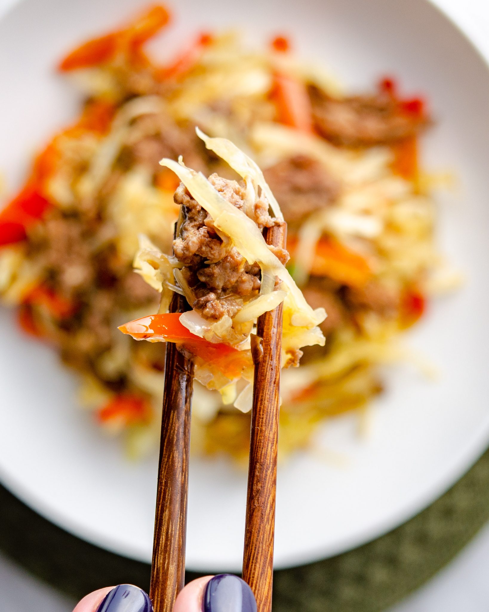 Black Pepper Beef and Cabbage Stir Fry Sweet Pea's Kitchen