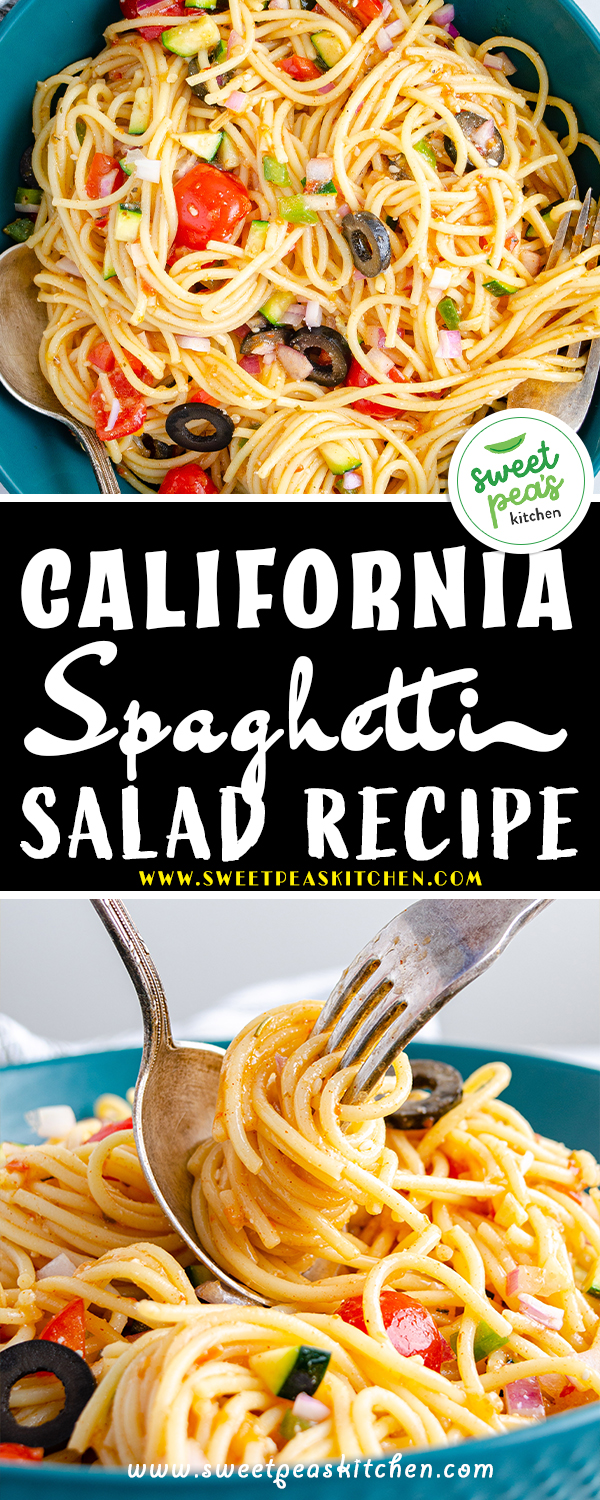 california spaghetti salad on pinterest
