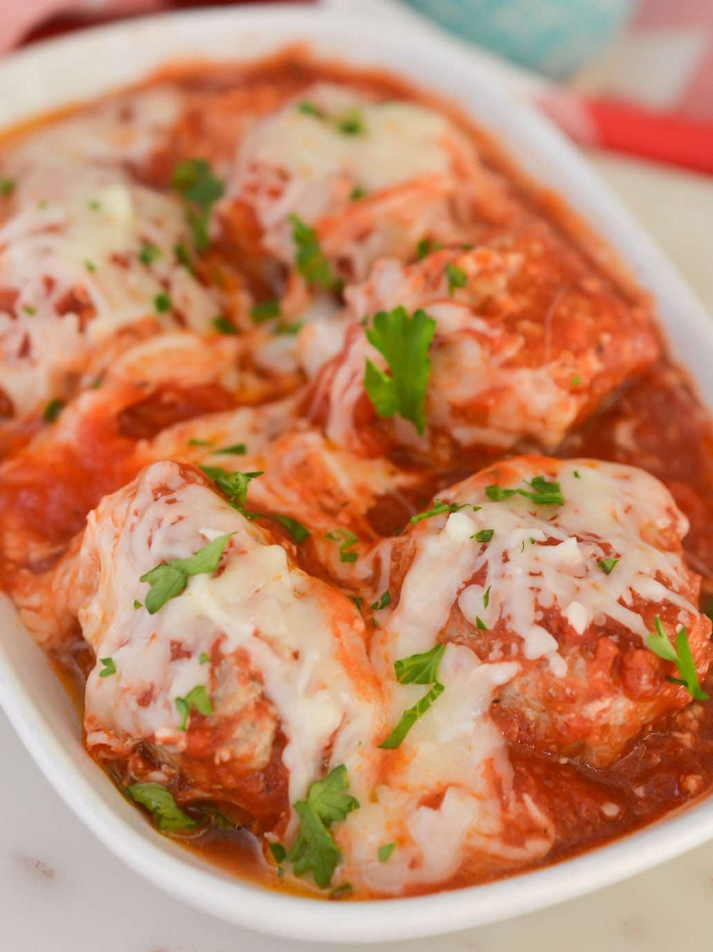 Cheesy Turkey Meatball Skillet