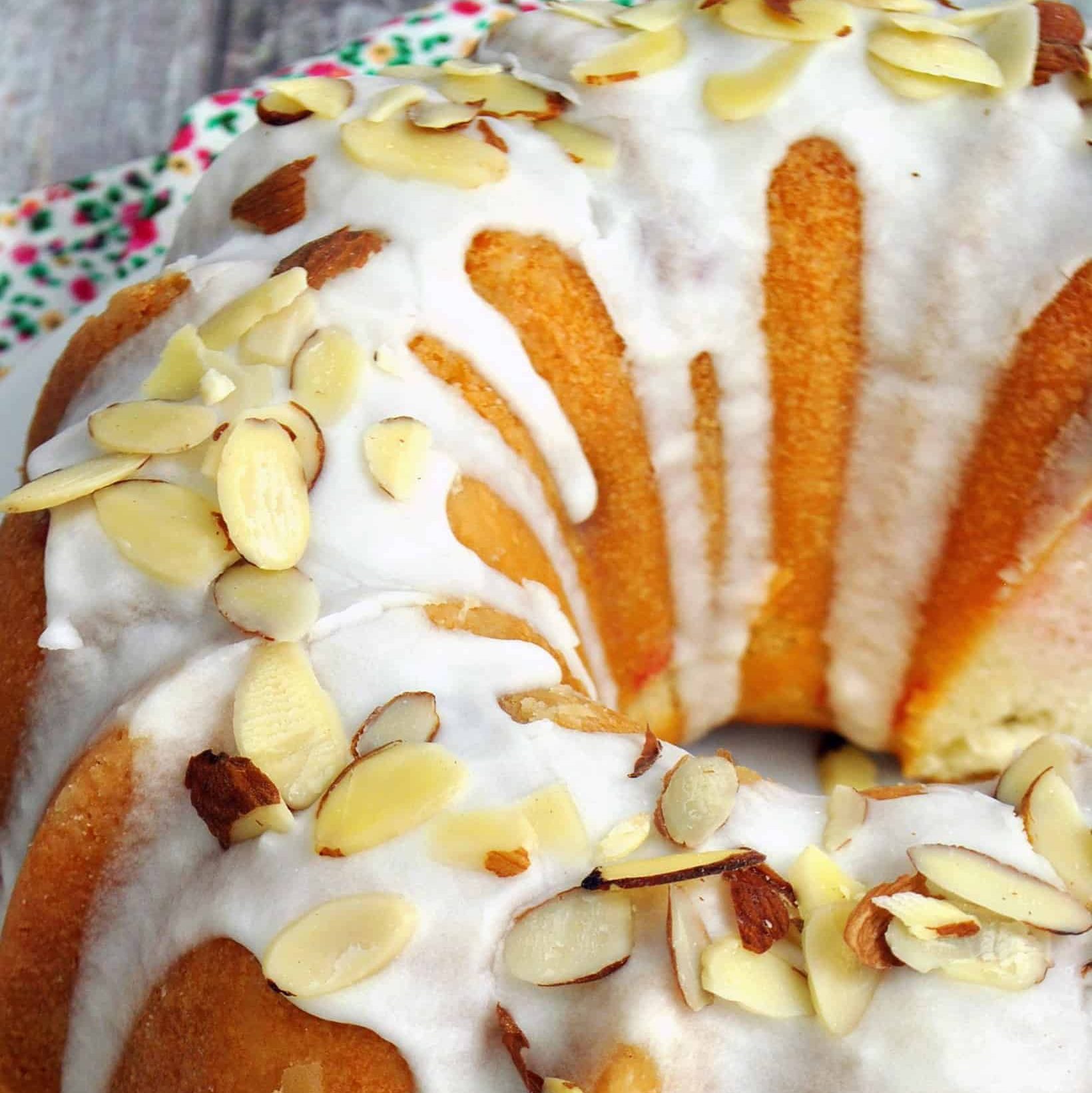 Cherry Almond Bundt Cake