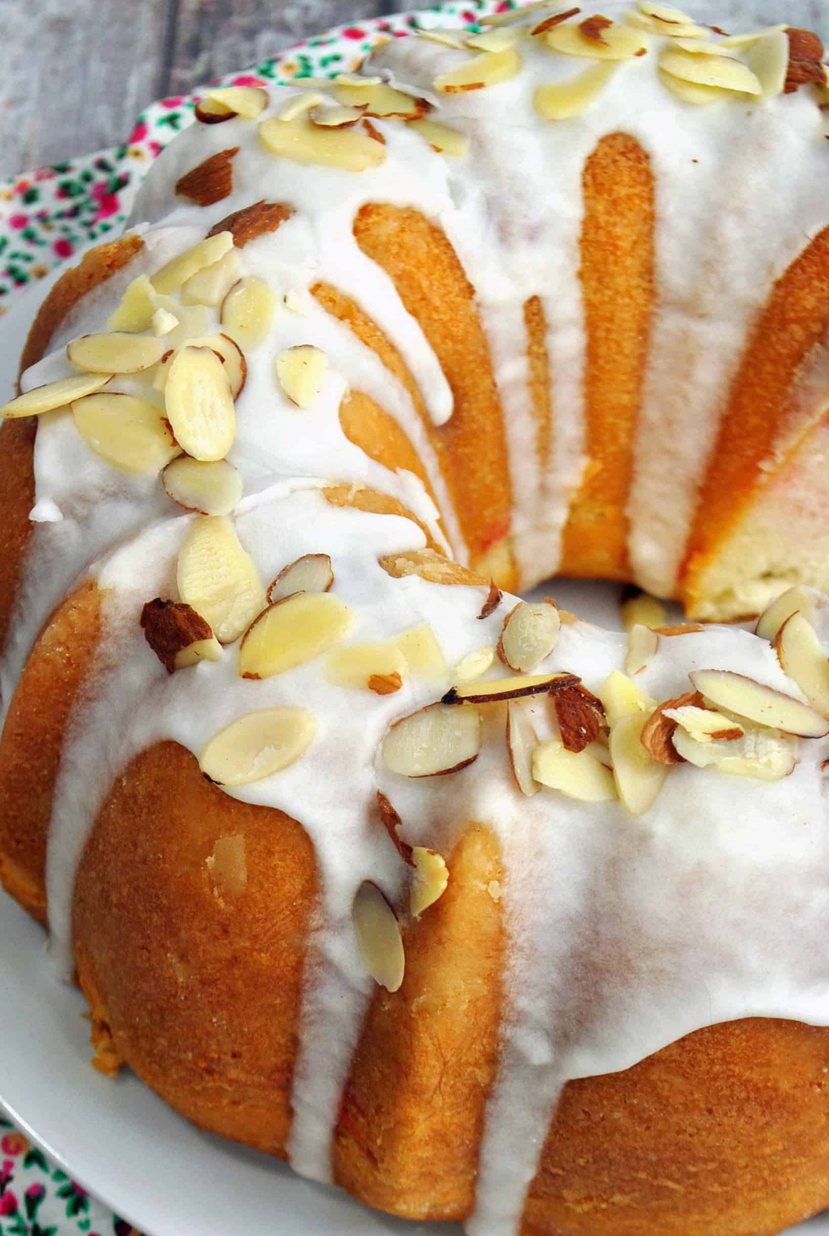 Cherry Almond Bundt Cake