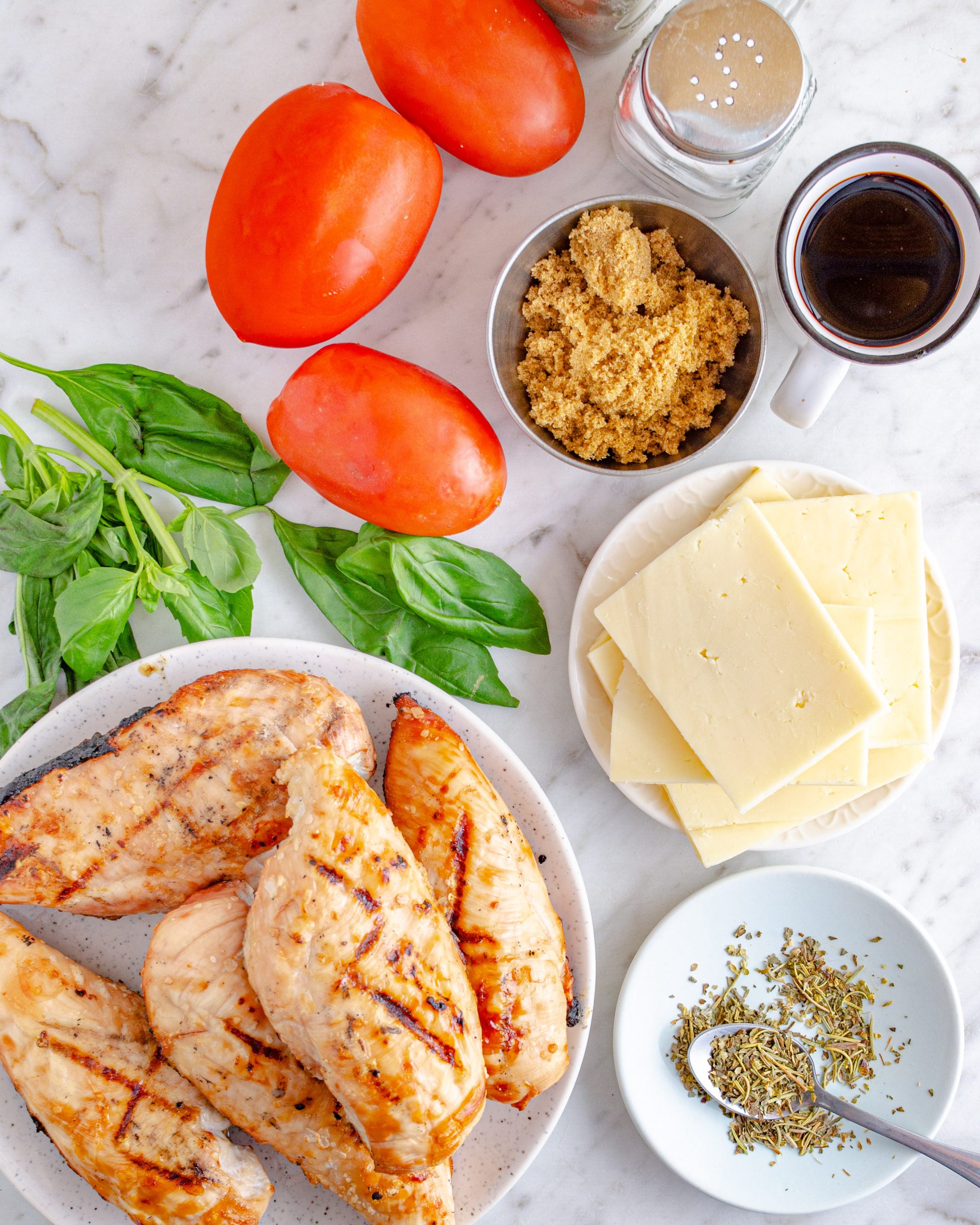 Chicken Caprese ingredients