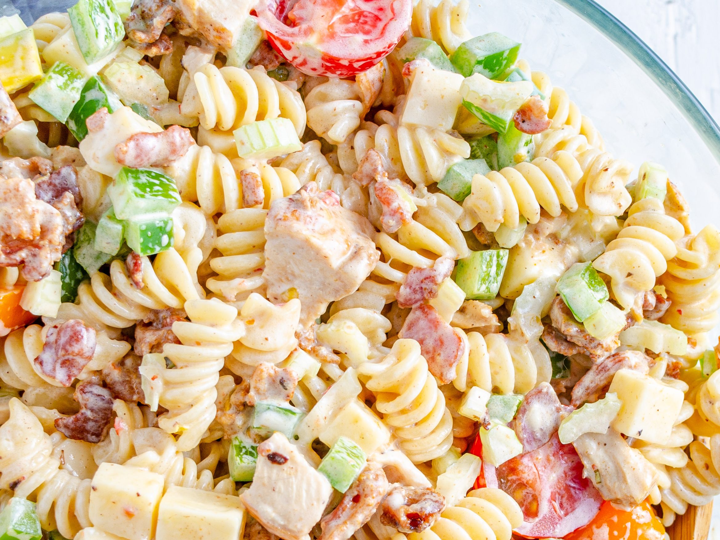 Chicken Club Pasta Salad - Sweet Pea's Kitchen