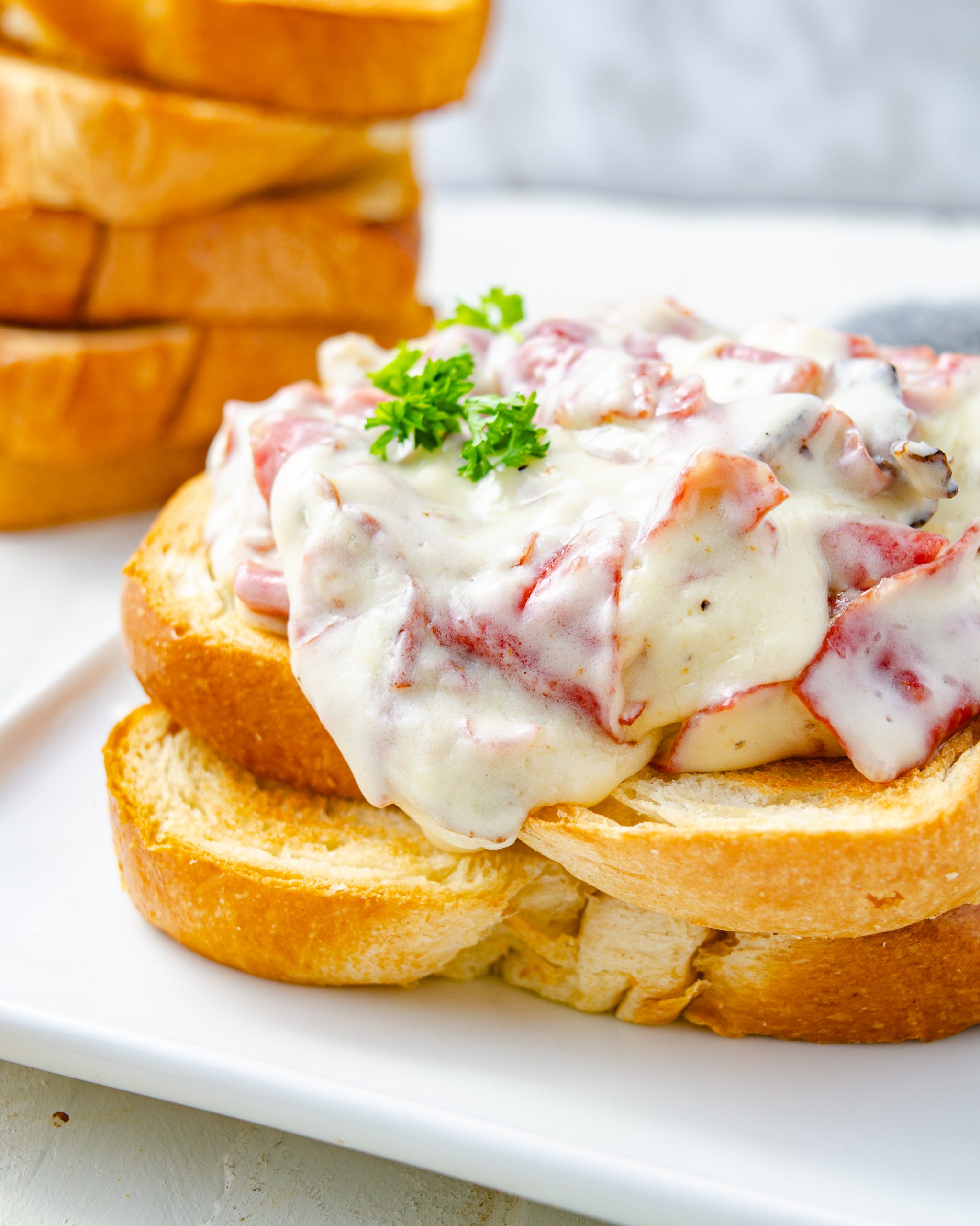 cream chipped beef on toast, recipe for chipped beef on toast, creamed chipped beef