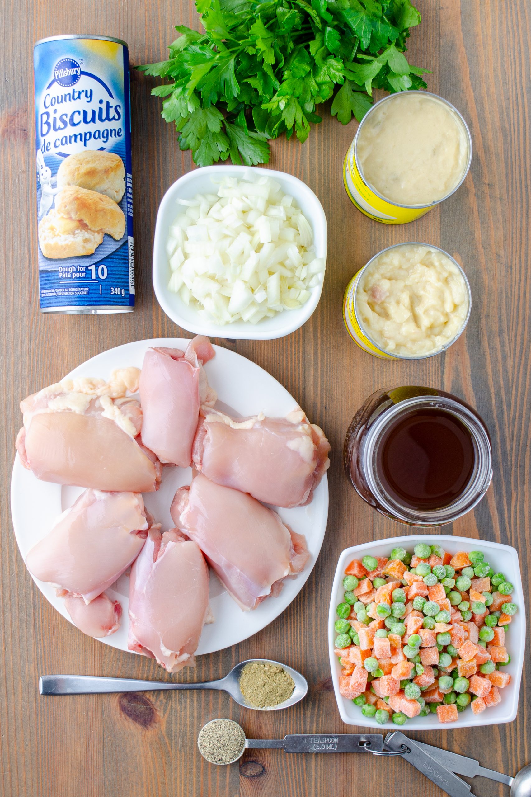 Crock Pot Chicken and Dumplings ingredients