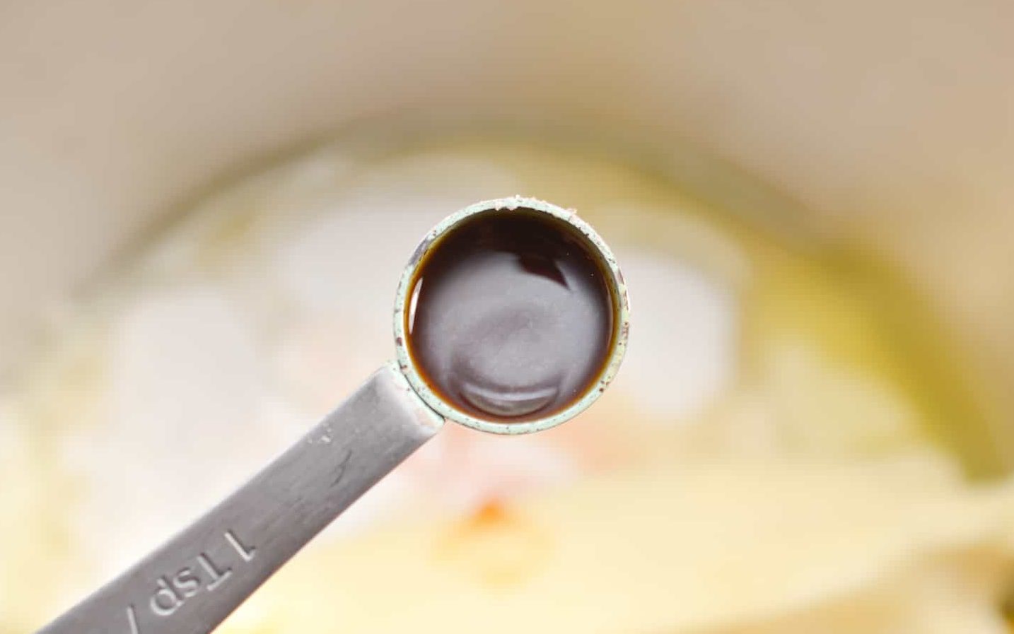 add ½ cup softened butter and 1 tsp of vanilla extract, and 2 large eggs.