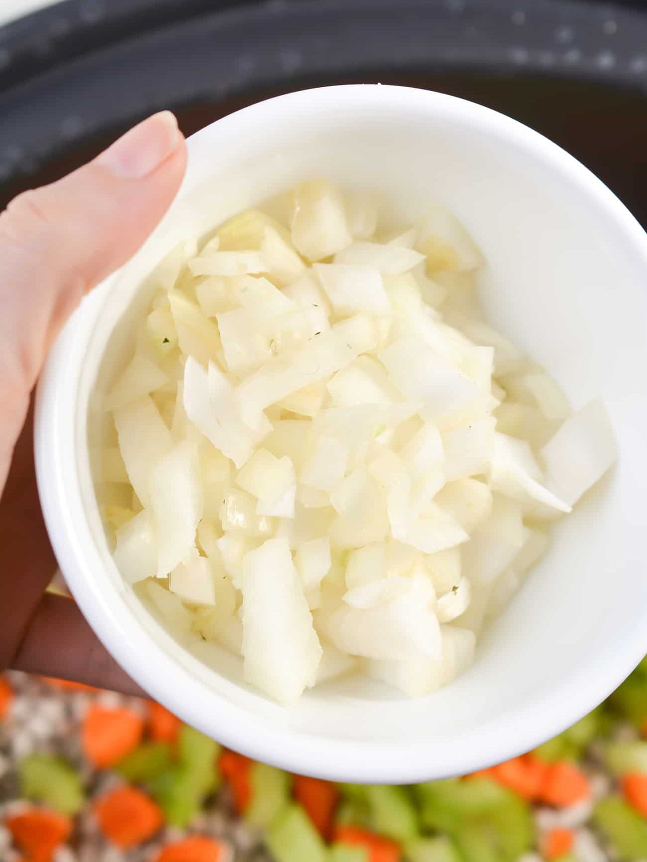 add 1 onion chopped.