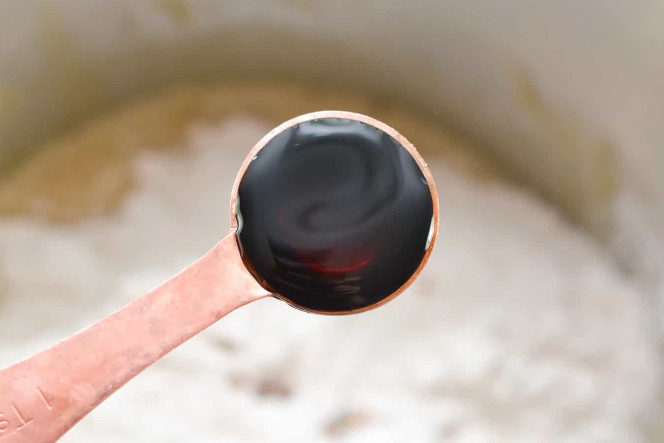 add 1 tsp of vanilla extract and ¼ tsp of salt.