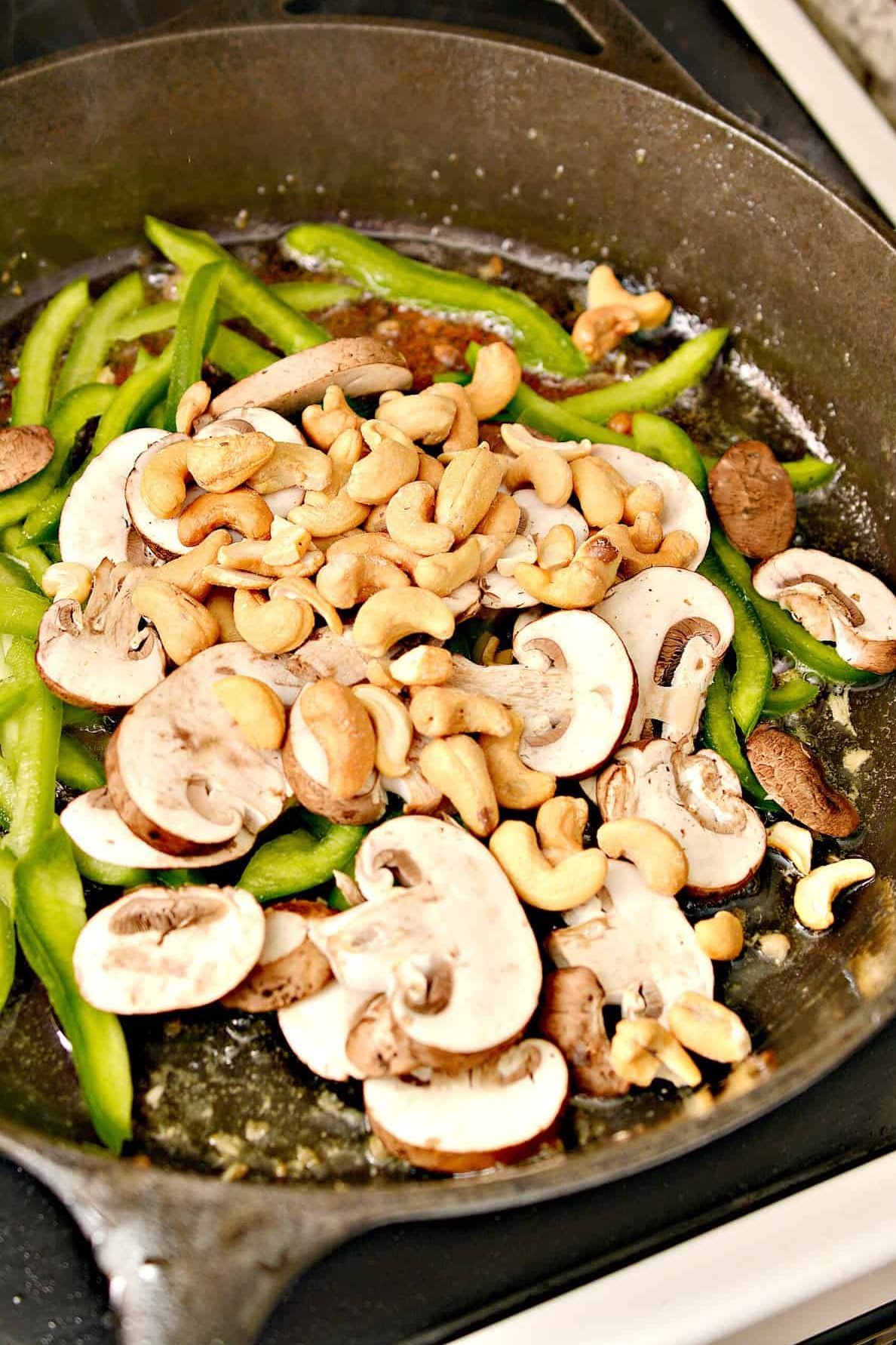 add ½ cup of cashews.