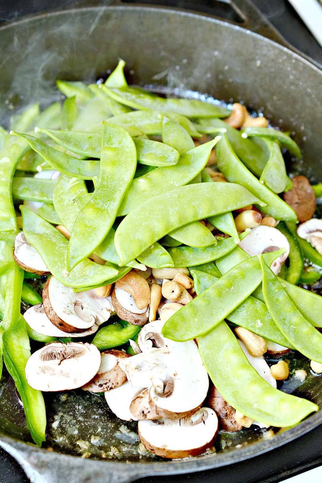 add 1 ½ cup of snow peas.