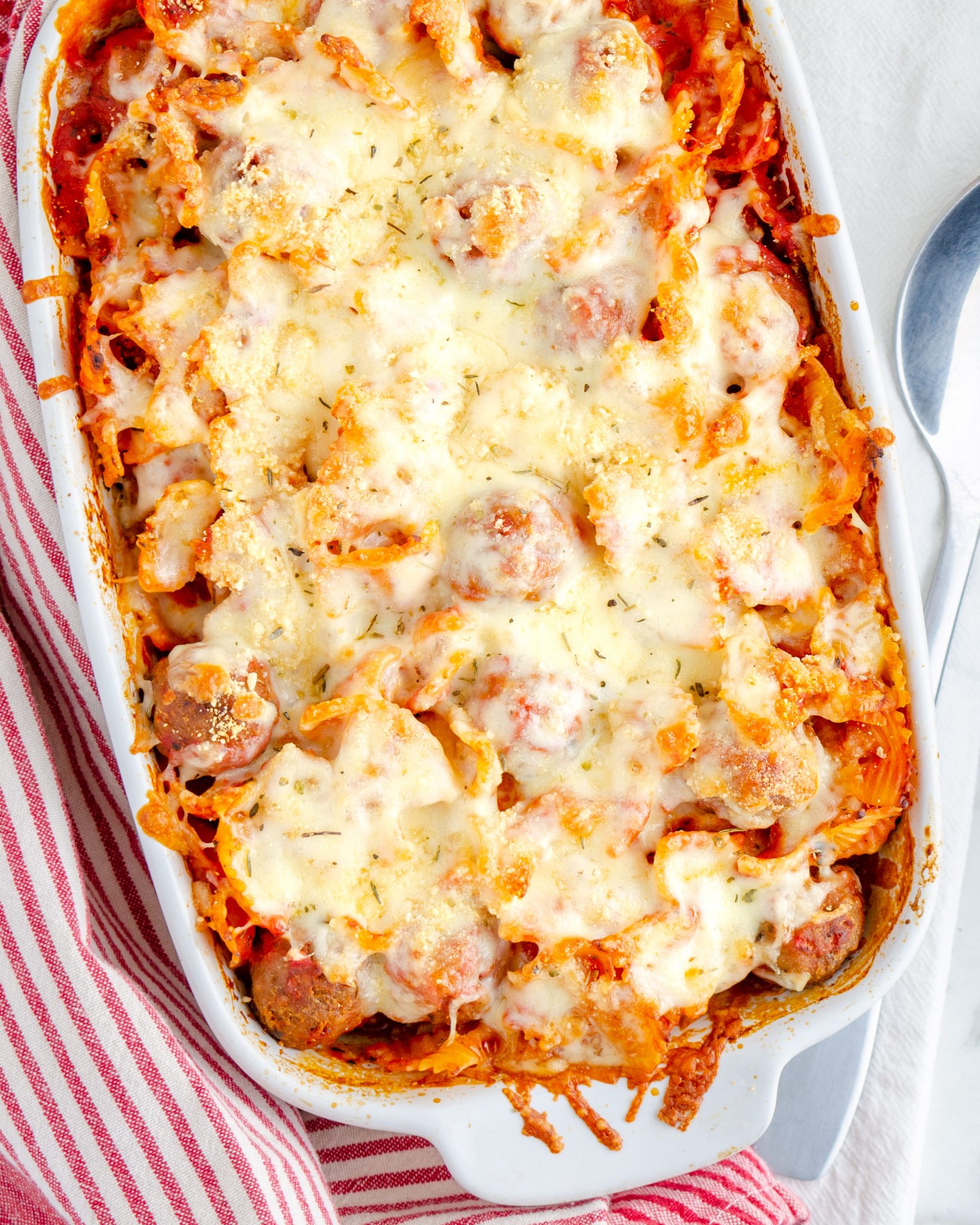 Dump and Bake Meatball Casserole - Sweet Pea's Kitchen