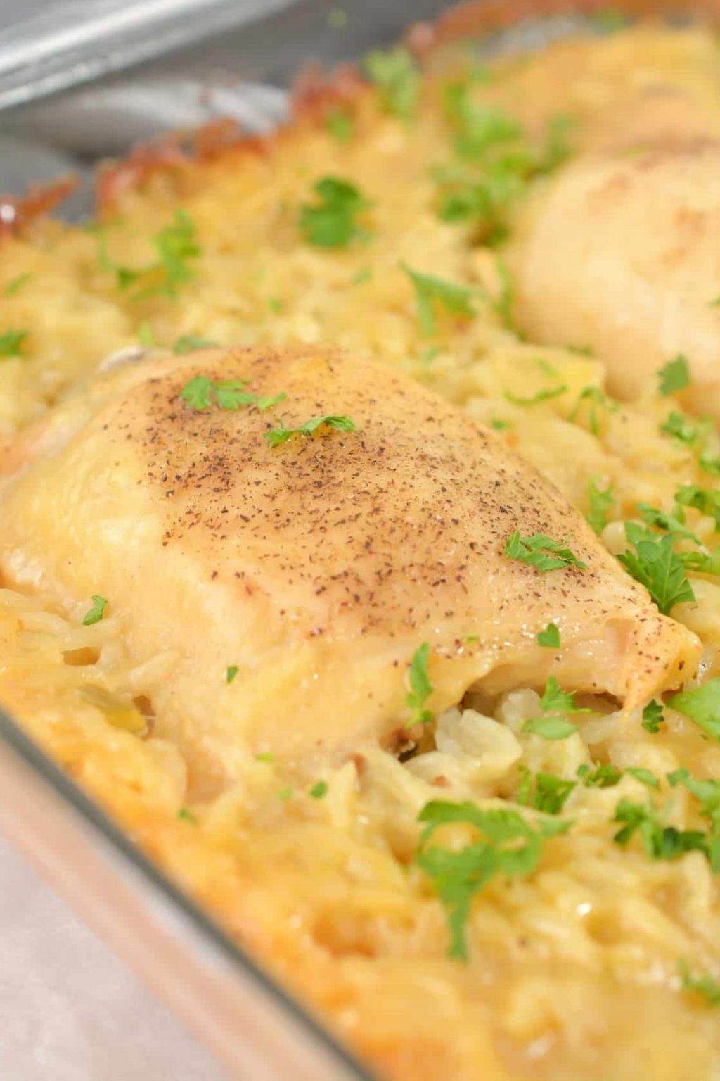 Easy No-Peek Chicken and Rice Casserole - Sweet Pea's Kitchen