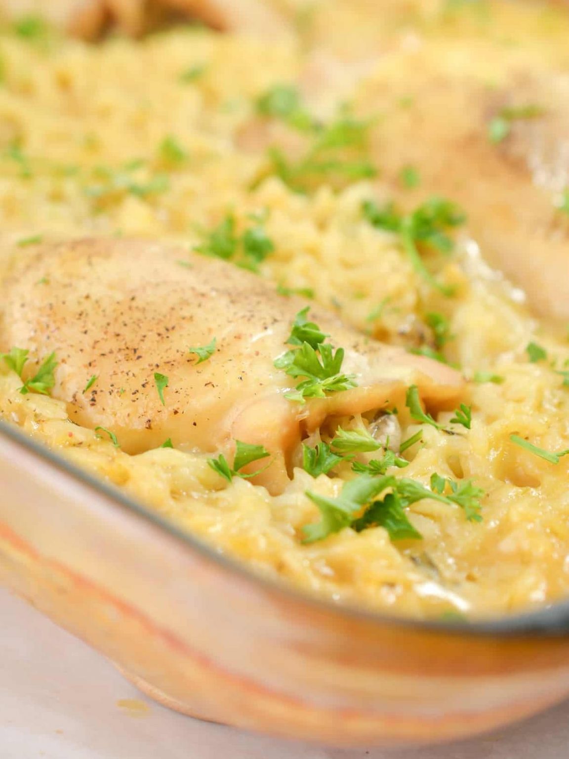 Easy No-Peek Chicken and Rice Casserole - Sweet Pea's Kitchen