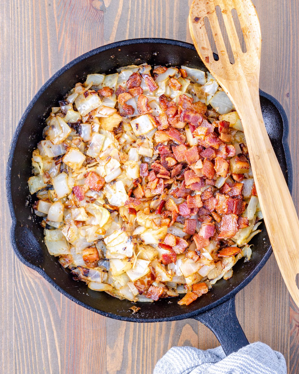 Fried Cabbage with Onions and Bacon Sweet Pea's Kitchen
