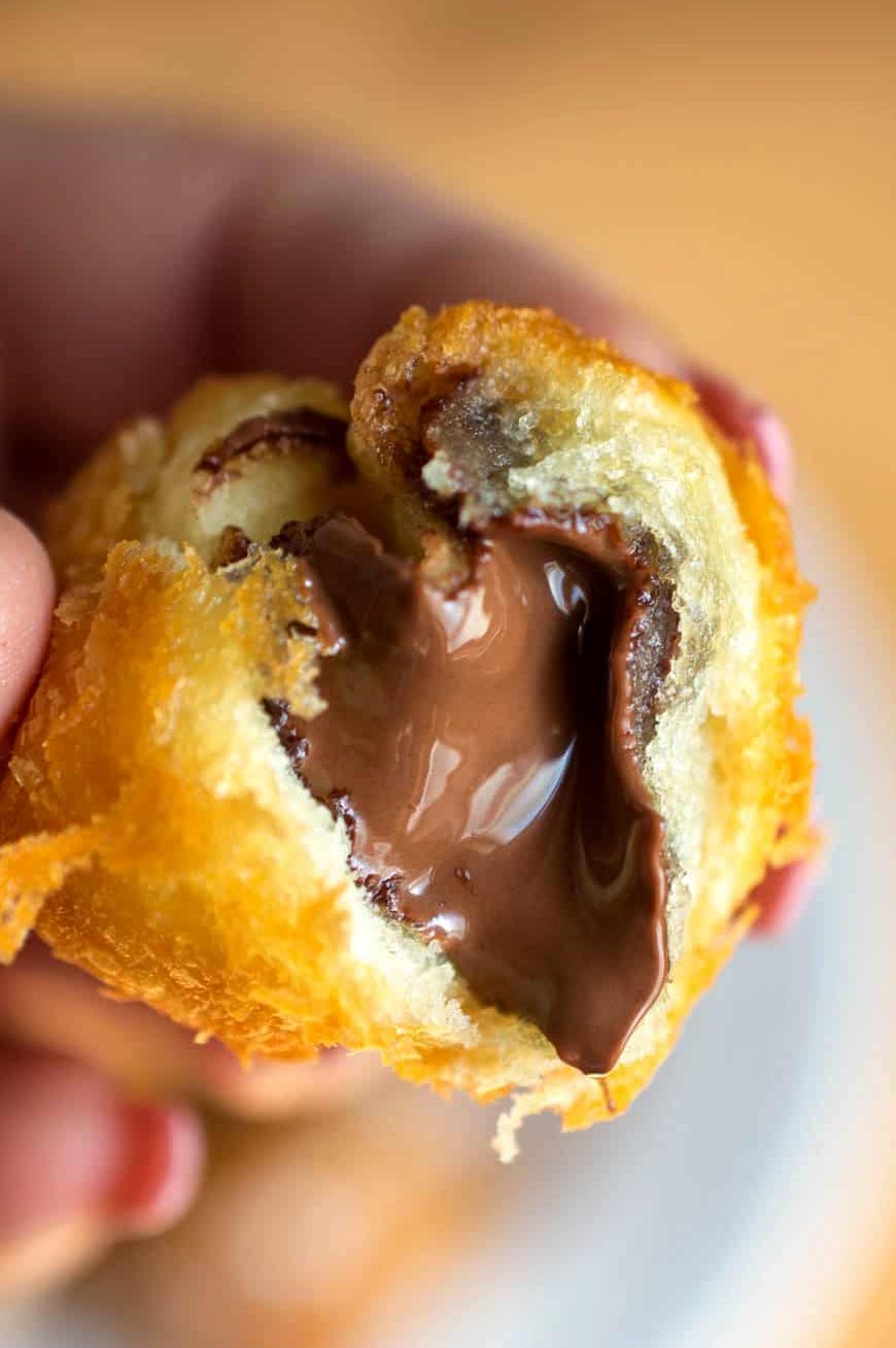 Fried Nutella Dumplings