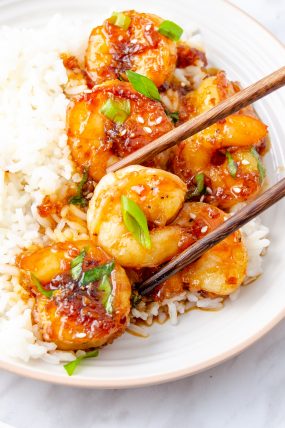 Honey Garlic Shrimp - Sweet Pea's Kitchen