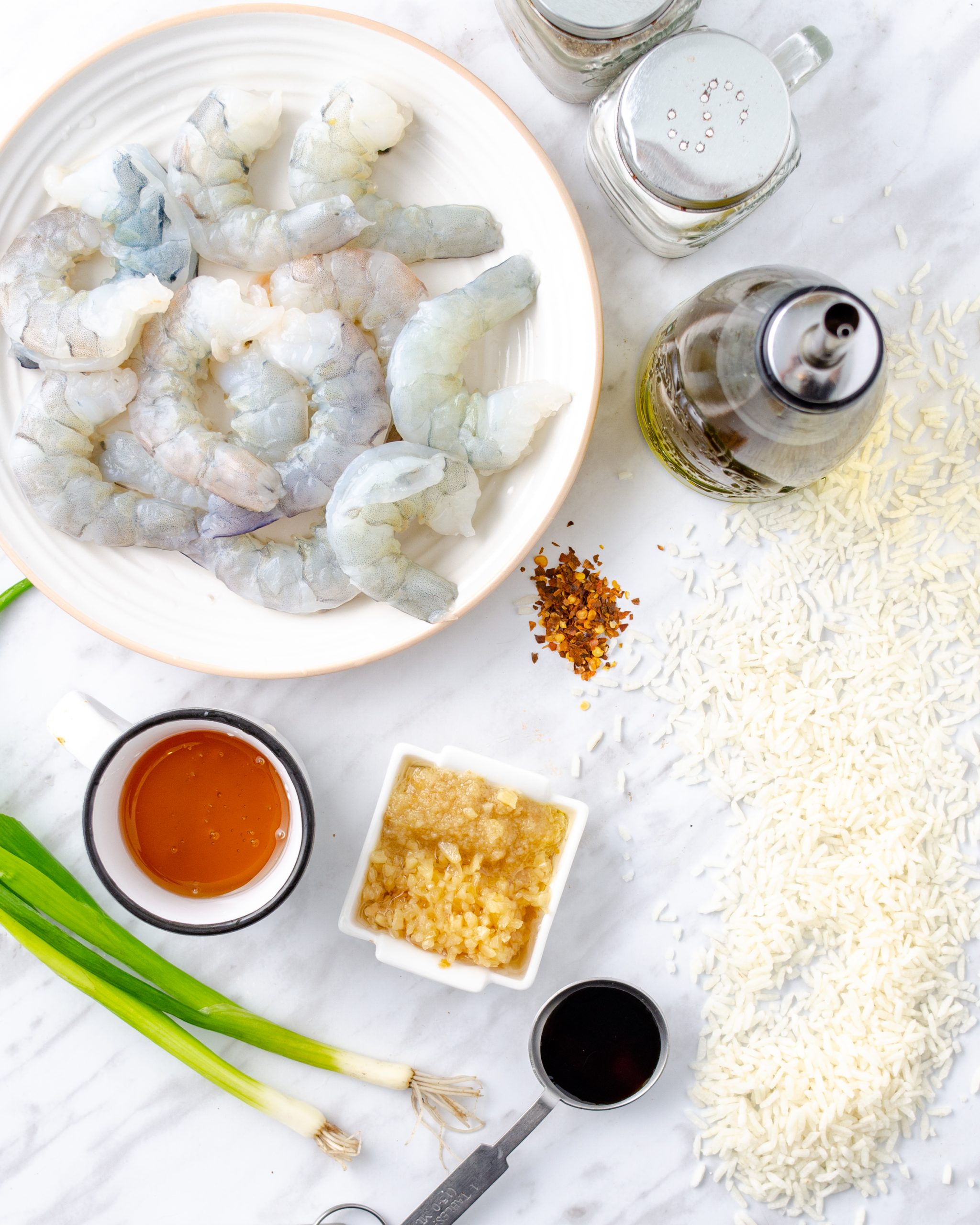 honey garlic shrimp ingredients