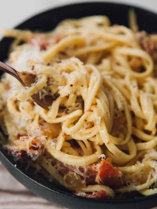 Italian Carbonara with Bacon - Sweet Pea's Kitchen