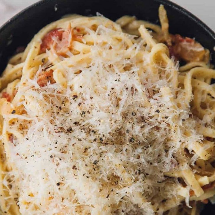 Italian Carbonara with Bacon Sweet Pea's Kitchen