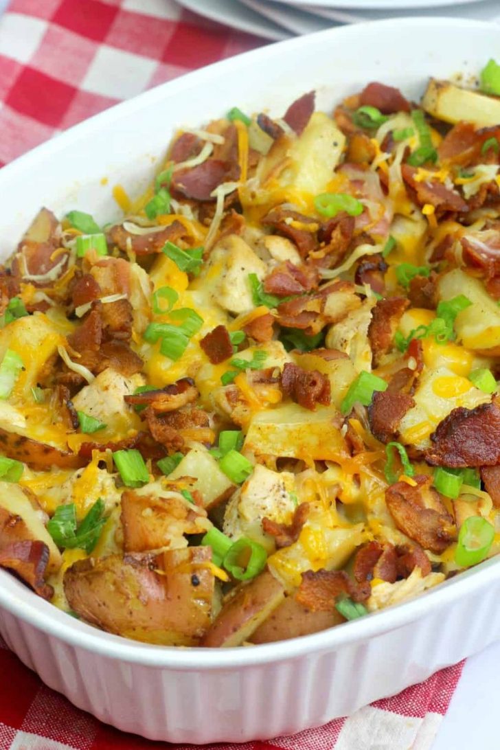 Loaded Baked Potato Chicken Casserole Recipe - Sweet Pea's Kitchen