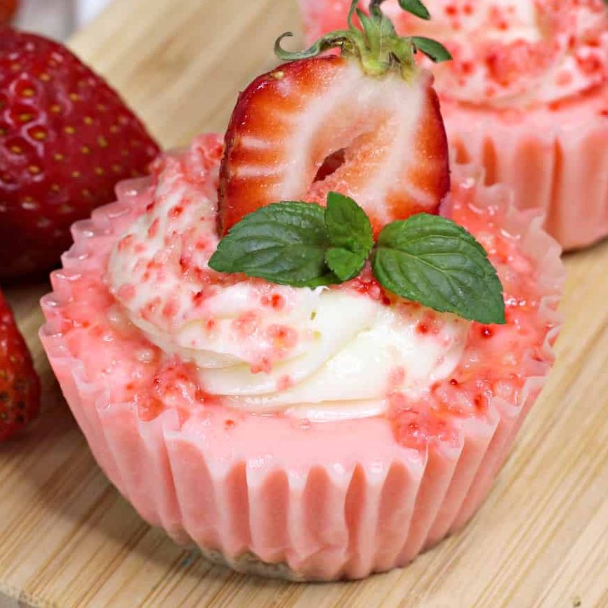 Mini Strawberry Cheesecake, strawberry cheesecake