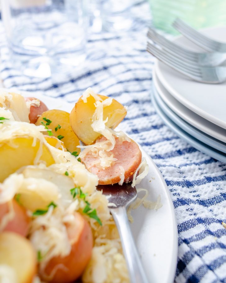 Polish Sausage, Sauerkraut And Potatoes (Crockpot) Sweet Pea's Kitchen