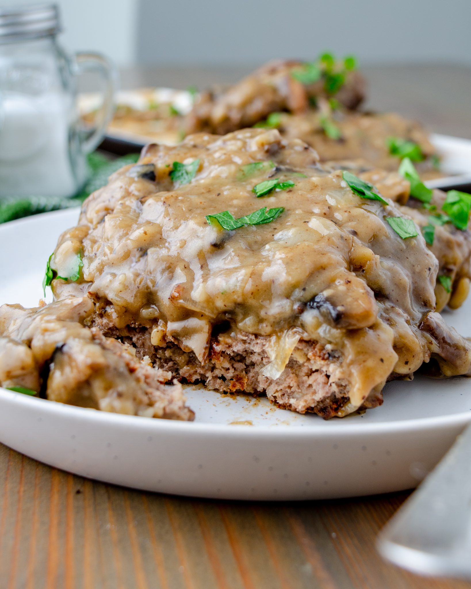 Salisbury Steak Mushroom Gravy - Sweet Pea's Kitchen