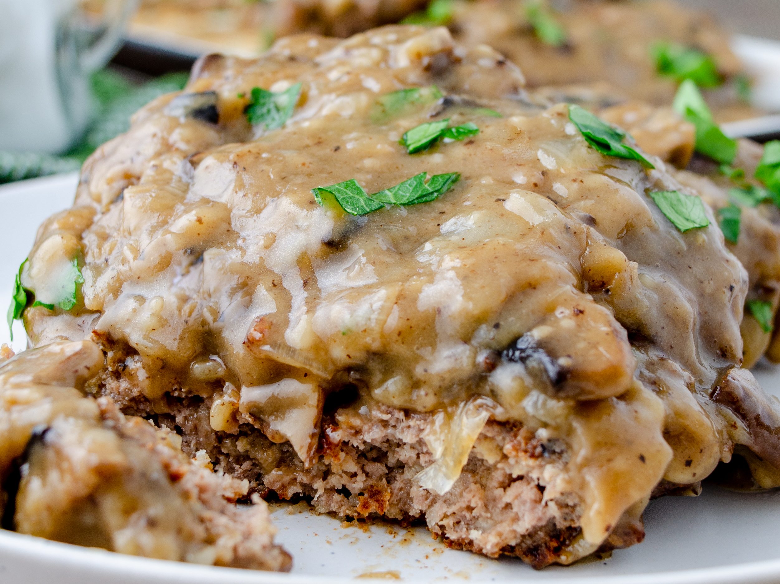 Salisbury Steak Mushroom Gravy - Sweet Pea's Kitchen