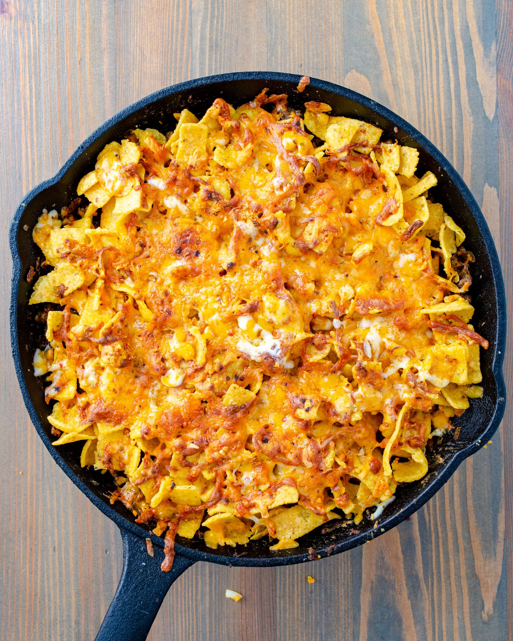 Then add the shredded cheese.