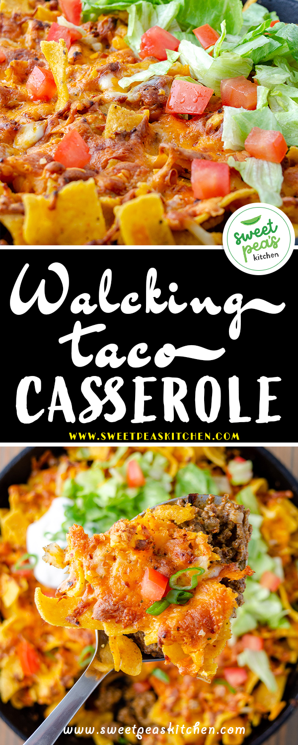 Walking taco casserole on Pinterest