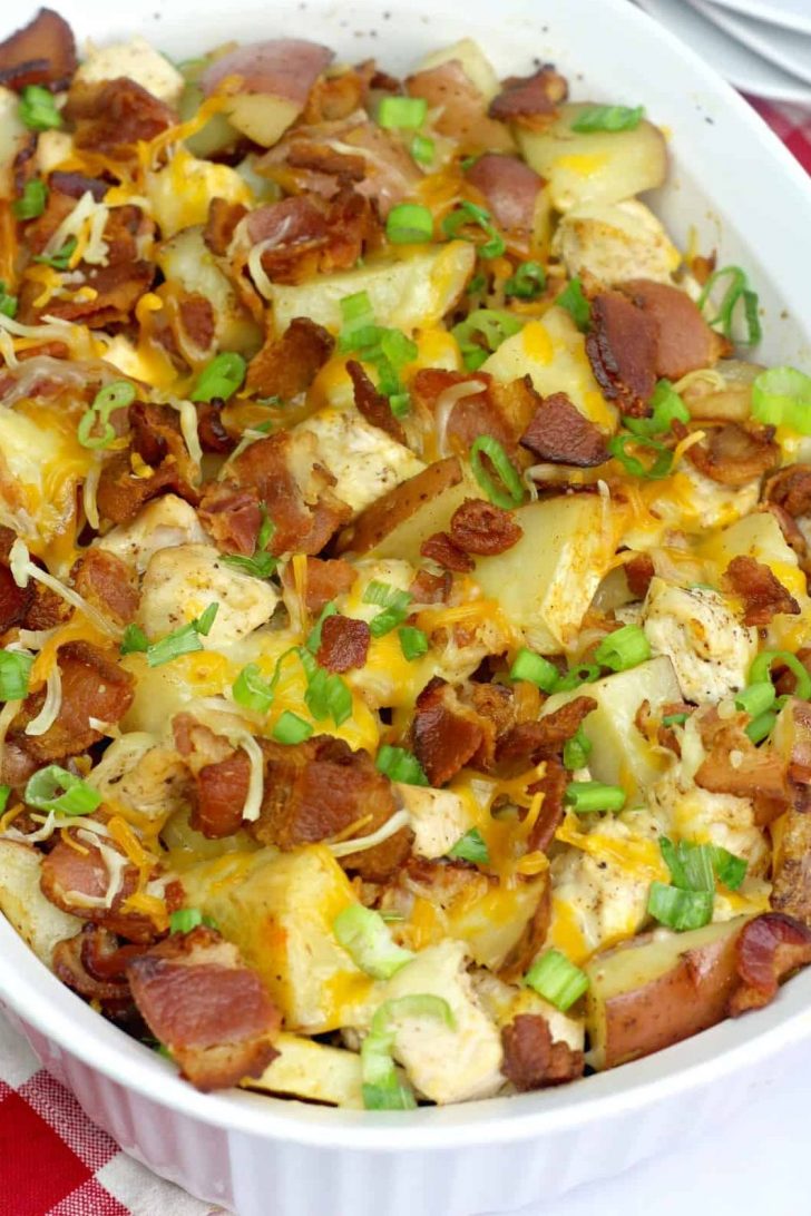 Loaded Baked Potato Chicken Casserole Recipe - Sweet Pea's Kitchen