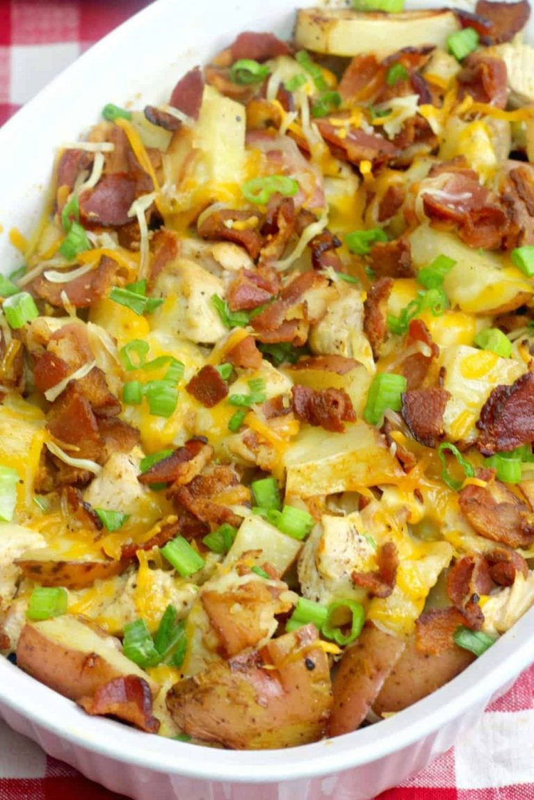 Loaded Baked Potato Chicken Casserole Recipe - Sweet Pea's Kitchen