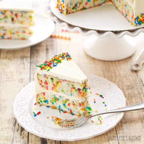 Homemade Funfetti Layer Cake - Sweet Pea's Kitchen