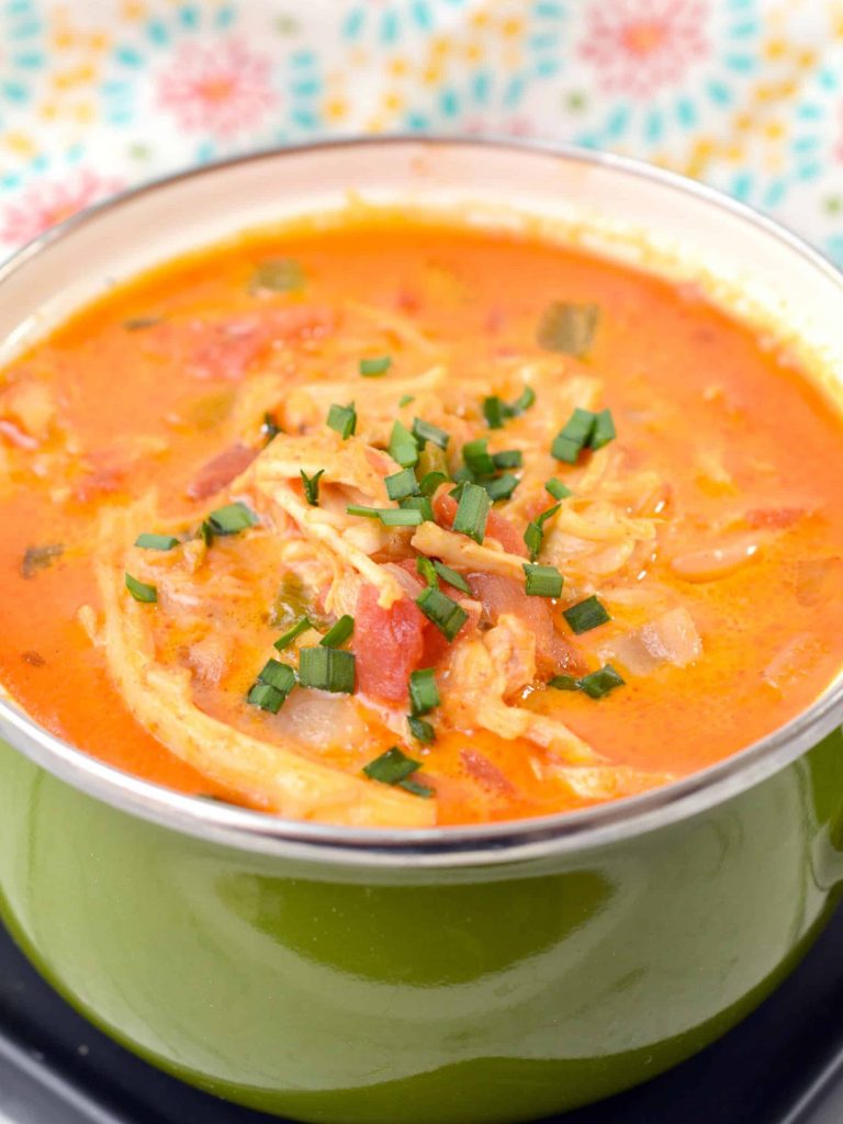 Low Carb Chicken Enchilada Soup - Sweet Pea's Kitchen