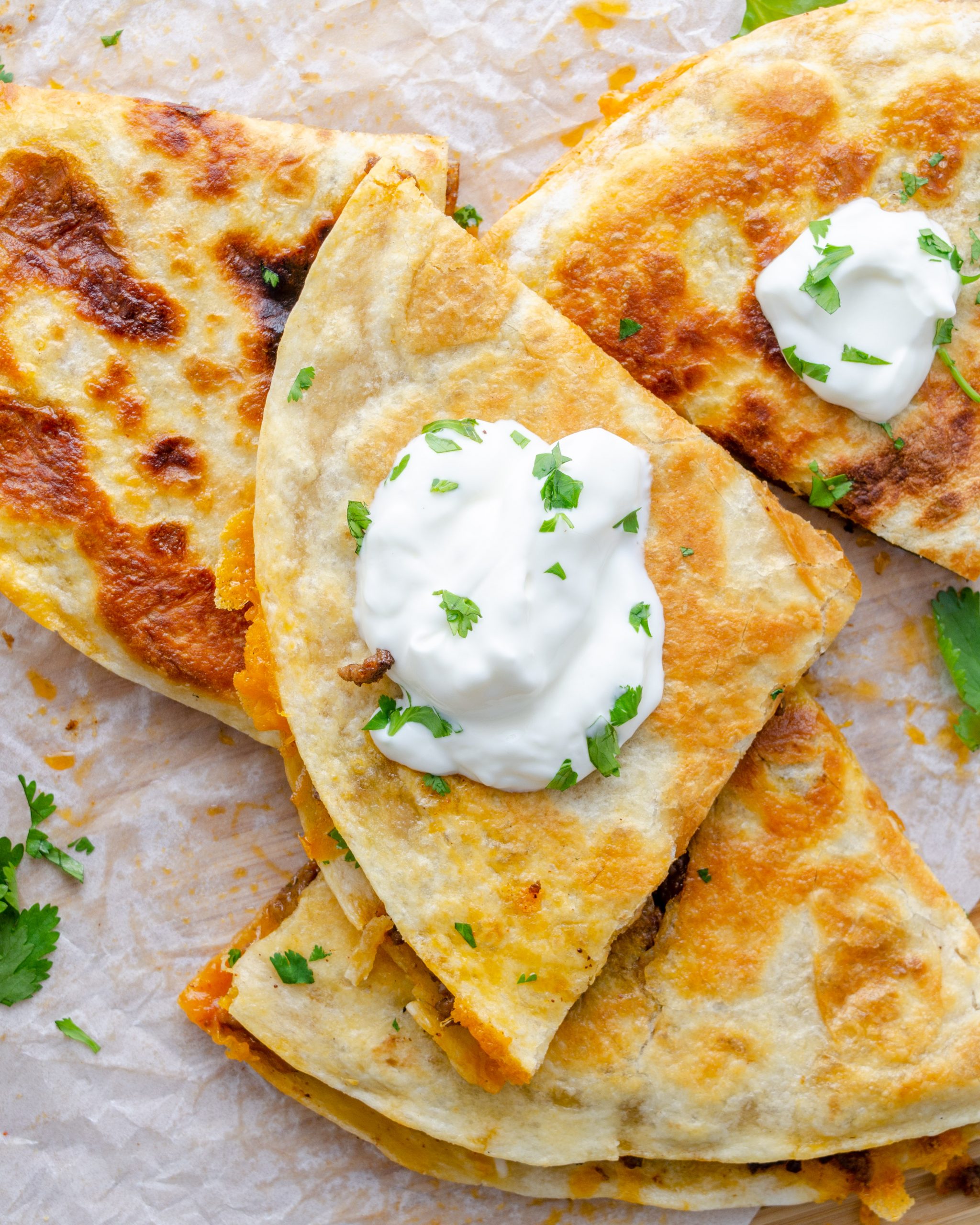 Beef and Cheese Quesadilla 