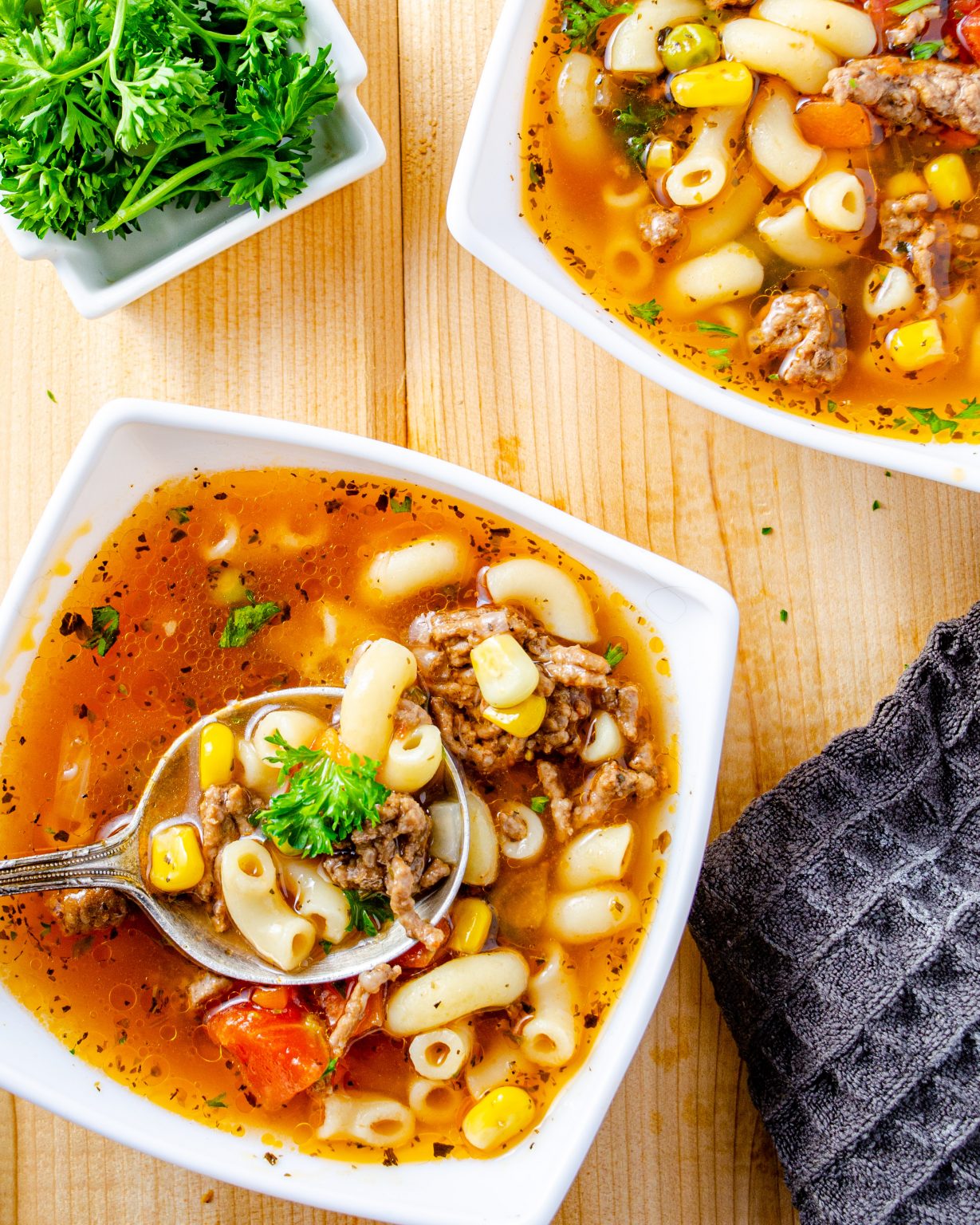 Beef and Macaroni Soup Sweet Pea's Kitchen