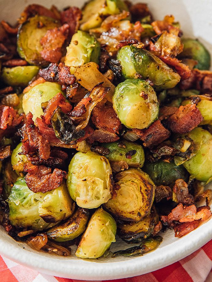 Brussel Sprouts with Bacon And Garlic, Brussel Sprouts with Bacon And Garlic recipe