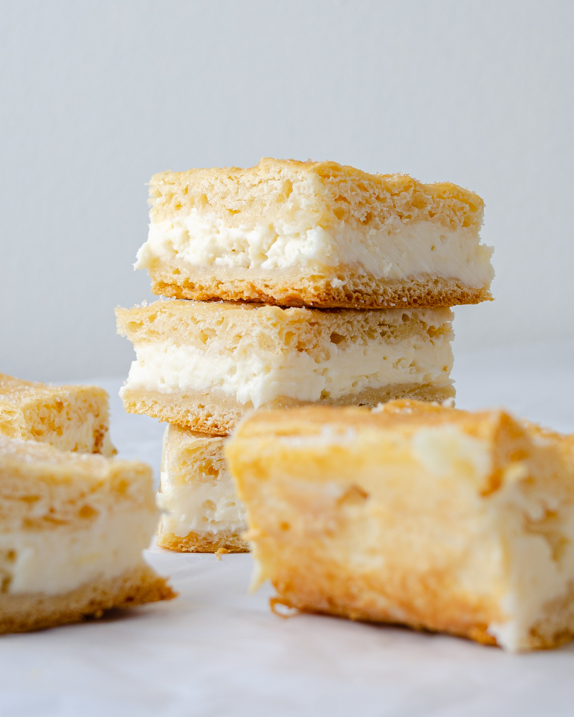 cream cheese squares, cheese squares