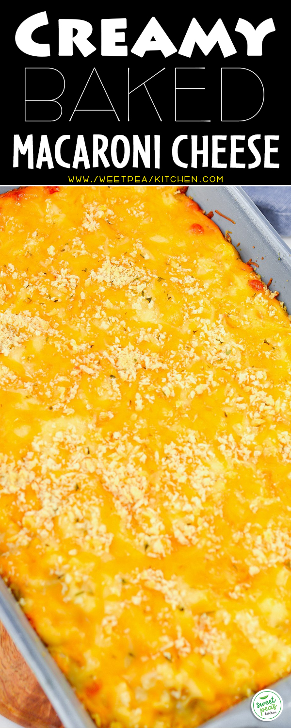 Creamy Baked Macaroni and Cheese on Pinterest