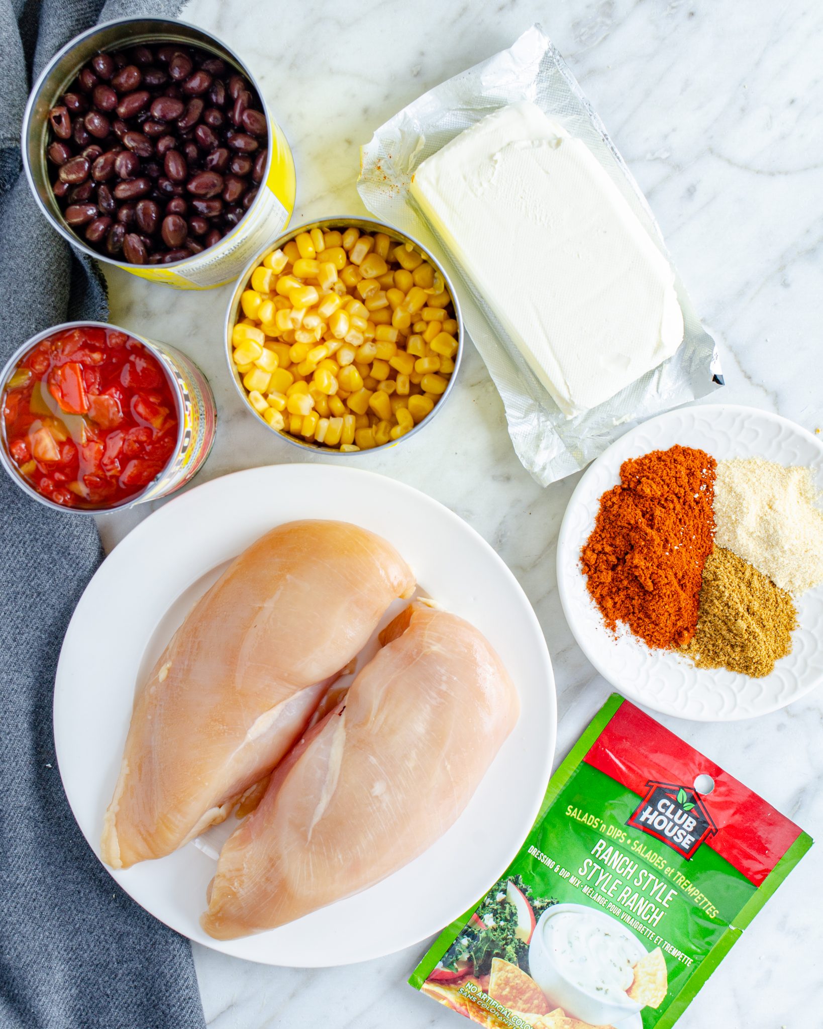 Crockpot Cream Cheese Chicken Chili Sweet Pea's Kitchen