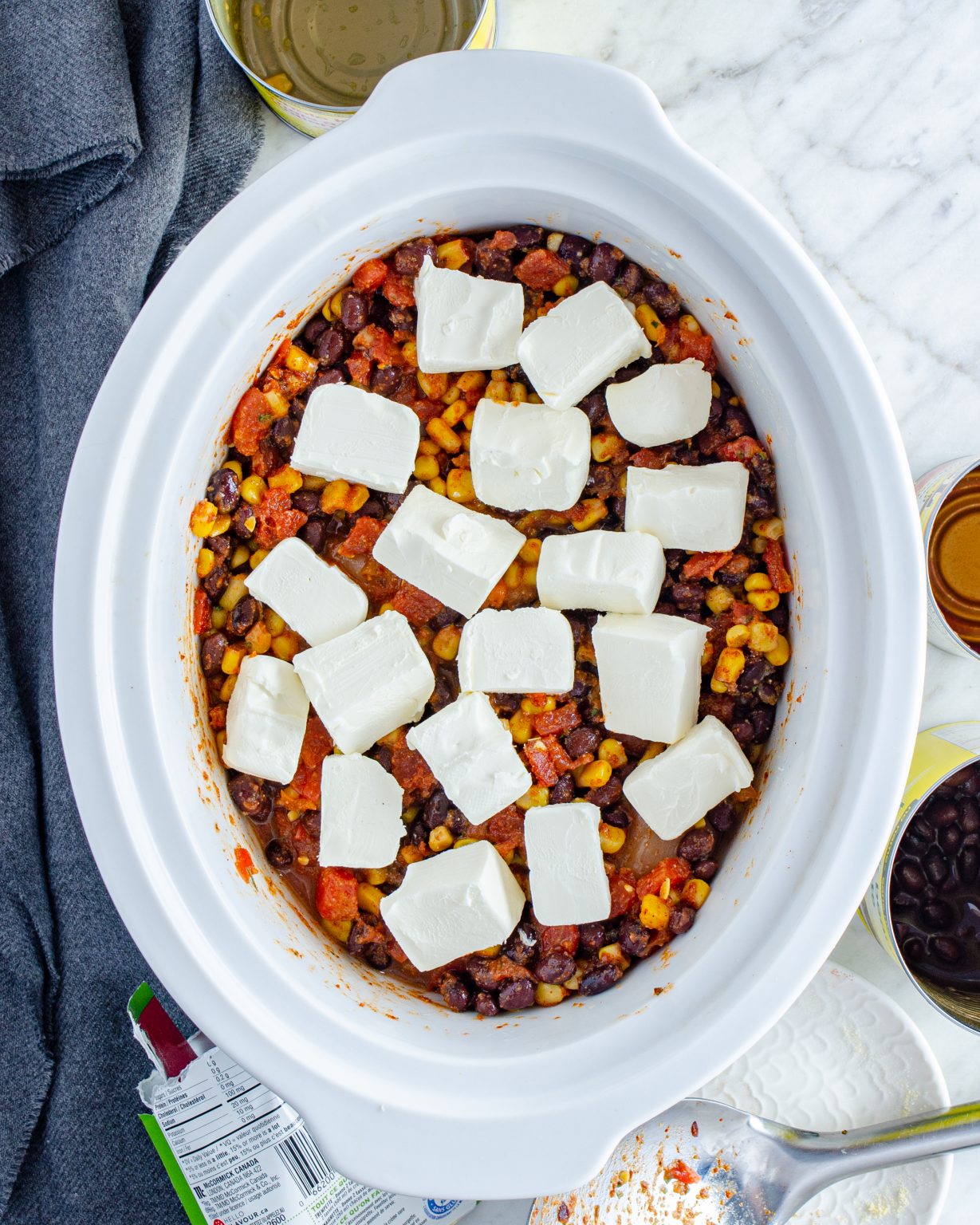 Crockpot Cream Cheese Chicken Chili Sweet Pea's Kitchen