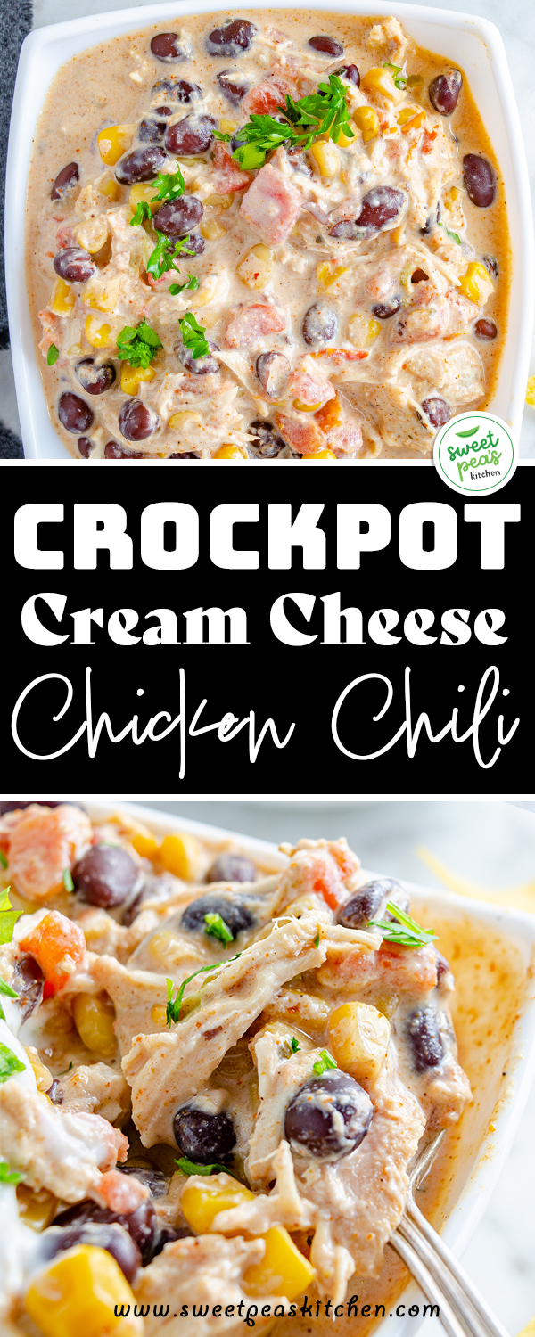 Crockpot Cream Cheese Chicken Chili on pinterest