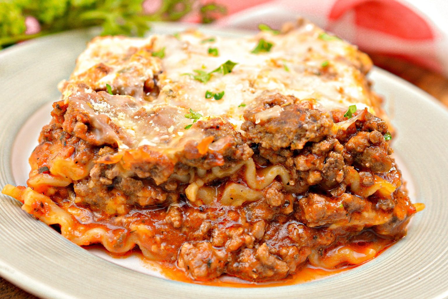 Crockpot Lasagna - Sweet Pea's Kitchen