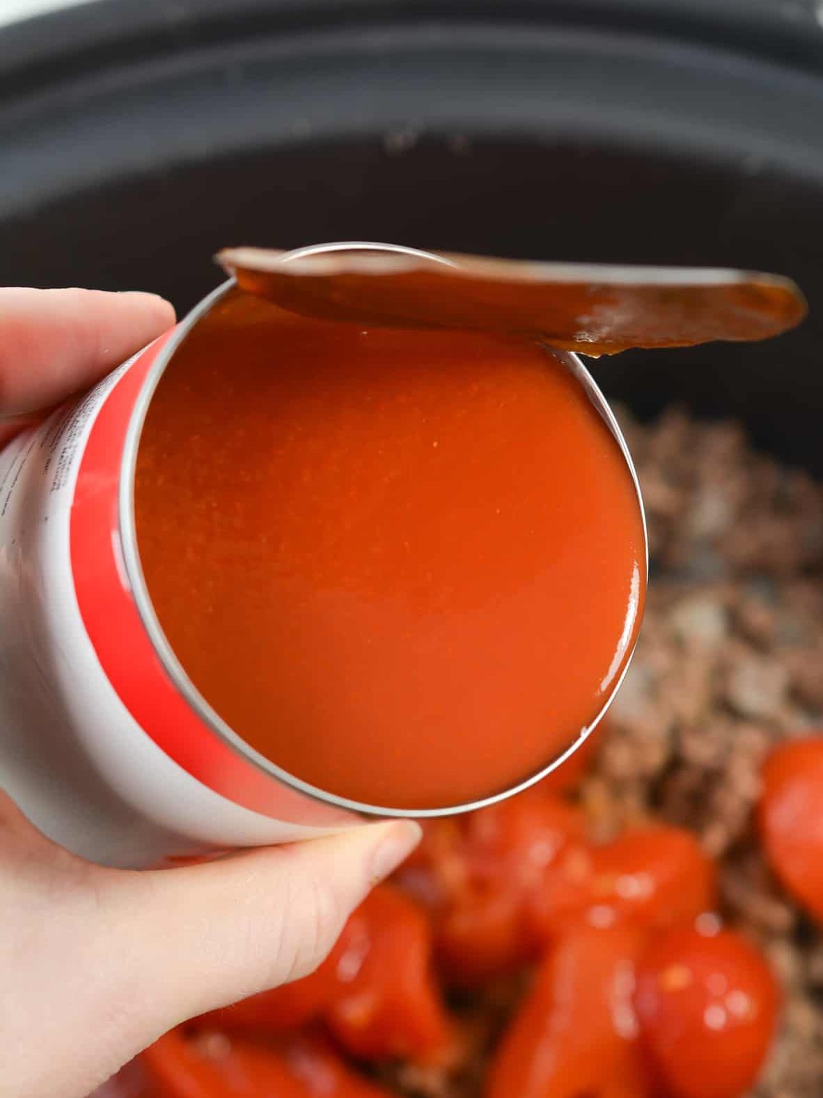 add a 15 oz can of tomato sauce.