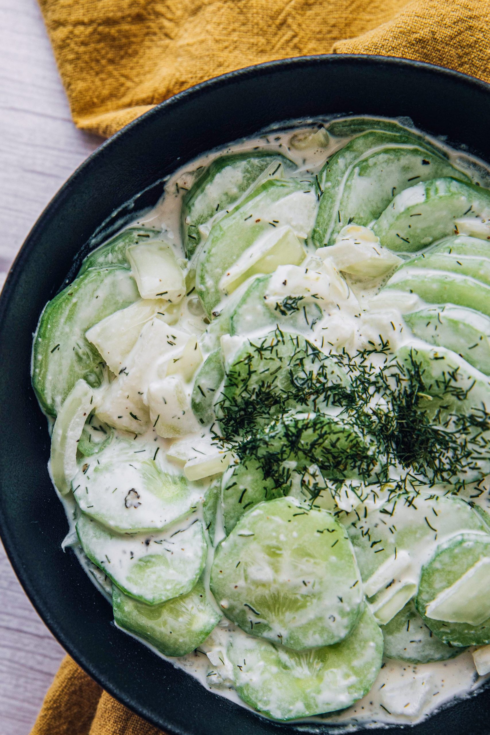 Dad’s Creamy Cucumber Salad 