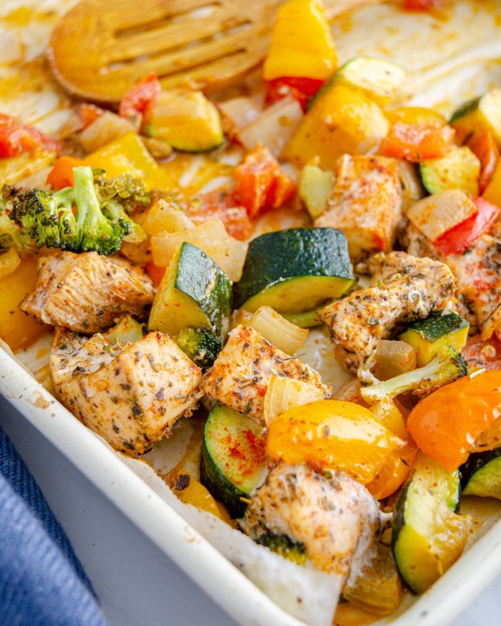 15 Minute Healthy Roasted Chicken and Veggies - Sweet Pea's Kitchen